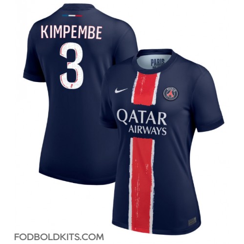 Paris Saint-Germain Presnel Kimpembe #3 Hjemmebanetrøje Dame 2024-25 Kortærmet